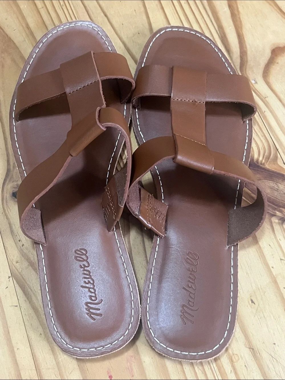 Madewell the Boardwalks T-Strap Slide Sandals - Picture 5 of 9